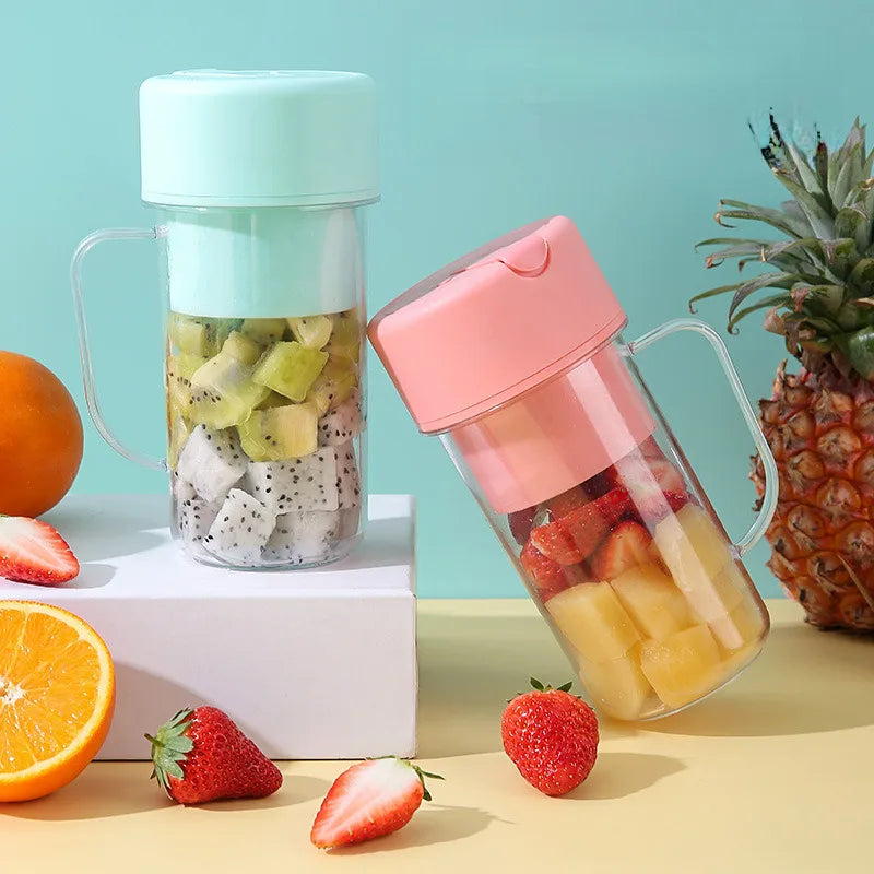 Portable Juicer Cup Portable Blender with Straw-500ml